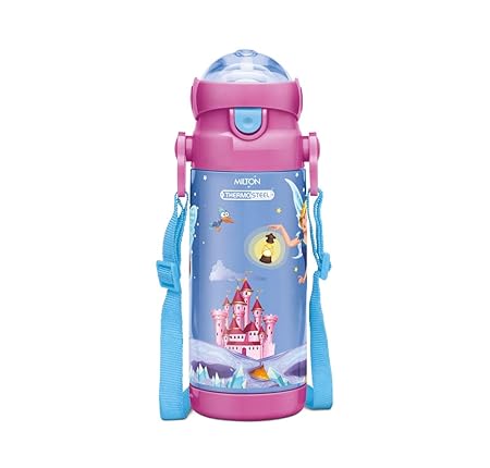 Milton Kidzy 450 Thermosteel Sipper Water Bottle Blue, 350 ml