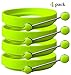 Silicone Egg Rings by Ozetti - FREE Spatula and Recipes Included - Professional Non-Stick BPA-Free Silicone - Non Stick Mold Ring Round GREEN (4 - PACK)