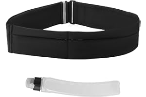 Running Belt, Elastic Running Waist Belt with Water Bottle Multifunctional Fanny Pack Travel Phone Holder Money Pack for Wome