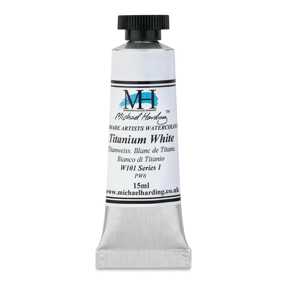 Michael Harding Professional Watercolors - 15ml Tubes (Titanium White)