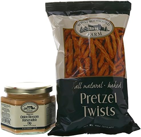 Robert Rothschild Farm Perfect Pair Gift Set, Onion Blossom Horseradish Dip and Pretzel Twists