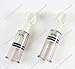 2pcs S Size (Dia. 0.7in) Twist No Pump Suction Cupping Nipple Enhancer Enlargement Breast Enlarger Vacuum Rotary Bondage Fetish - Firmer, Perkier, Larger Nipples