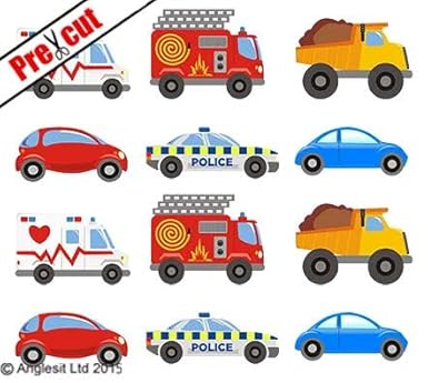 CARS-MOTIV, ESSBAR, VORGESCHNITTEN, AUS OBLATENPAPIER, VORGESTANZT, PARTY, GEBURTSTAG-DEKO,