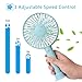 TINMIU Mini Handheld Fan, Small USB Personal Portable Desk Table Fan with Rechargeable Battery for Home, Dormitory, Office, Outdoors and Travel, Blue