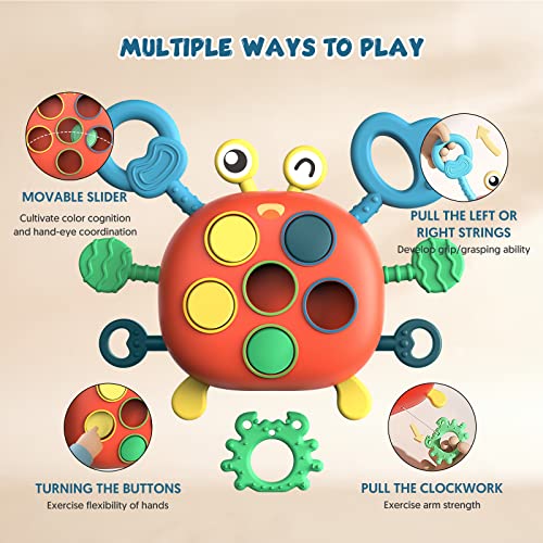 Sensory Montessori Baby Toys 6 to 12 Months, Toddler Travel Toys Food