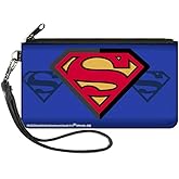Buckle-Down Buckle-Down Zip Wallet Superman Large Accessory, Superman, 8" x 5"