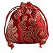2500 Silk Brocade Pouch Jewelry Travel Drawstring Coin Purse Bag H4