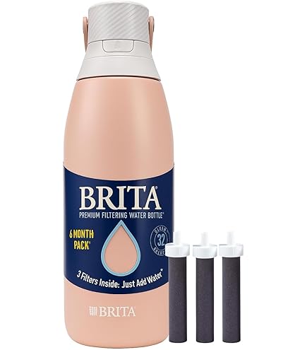 Gourde Filtrante Brita Premium Inox – 32 Oz – Isolée – Réutilisable – Occasion
