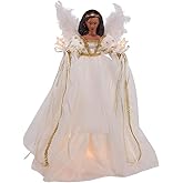 UL 10-Light Black Angel Tree Topper