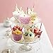 GOLF 100Pcs Cupcake Wrappers | Artistic Bake Cake Paper Filigree Little Vine Lace Laser Cut Liner Baking Cup Wraps Muffin CaseTrays for Wedding Party Birthday Decoration (Pink)
