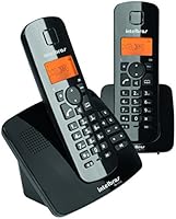 Intelbras TS 3532 Tel&eacute;fono Inal&aacute;mbrico D&uacute;o con Contestadora, color negro
