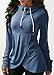 Geckatte Womens Pullover Hoodie Cowl Neck Asymmetric Hem Hooded Sweatshirt Tunic Hoodies