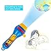 QuadPro Projector Flashlight Baby Sleep Animal Slide Show Stem Preschool Kids Toddler Toys for Boys and Girls（Blue&Yellow）