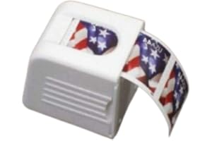 Cartener Stamp Dispenser Holder for Office Desk Desktop, US Stamp Roll Organizer, Plastic, 1.5 Inch Core, Manual Operation