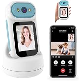 Video Calling Handheld Security Camera Indoor,Nanny Camera Baby Camera Pet Camera,2-Way Video Call 350&deg;Pan Cameras for Home Security,Move Tracking,Alarm Push 1080P 2.8inch Screen,Night Vision