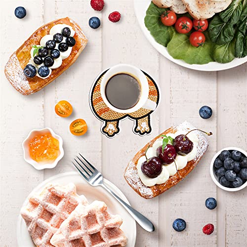 4 Pcs Diamond Paintings Coasters, DIY Coasters Small Diamond Painting Kits for Beginners, Adults & Kids Diamond Art Craft Supplies Christmas Home Decor(without iron holder)