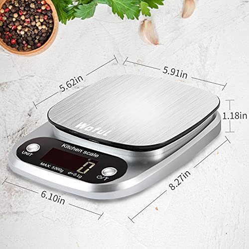 Digital Kitchen Scale,Food Scale,Weight Grams and Ounces for Cooking