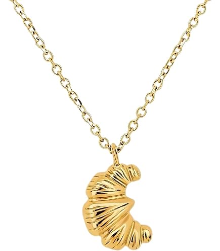 Amazon.com: SIXAOAZZ Croissant Necklace, Sheep Horn Bread Necklace