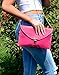 HDE Women's Fashion Clutch Chain Purse Gold Buckle Leather Envelope Handbag