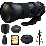 Tamron SP 150-600mm F/5-6.3 Di VC USD G2 Zoom Lens For Nikon Mounts
(AFA022N-700) With Sandisk 64GB Memory Card, TAP-In Console Lens
Accessory For Nikon Lens & Xit 60" Full Size Photo/Video Tripod