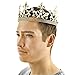 King Crown | Gold Metal Ring for Men | Adjustable Costume Accessory [By King Z]