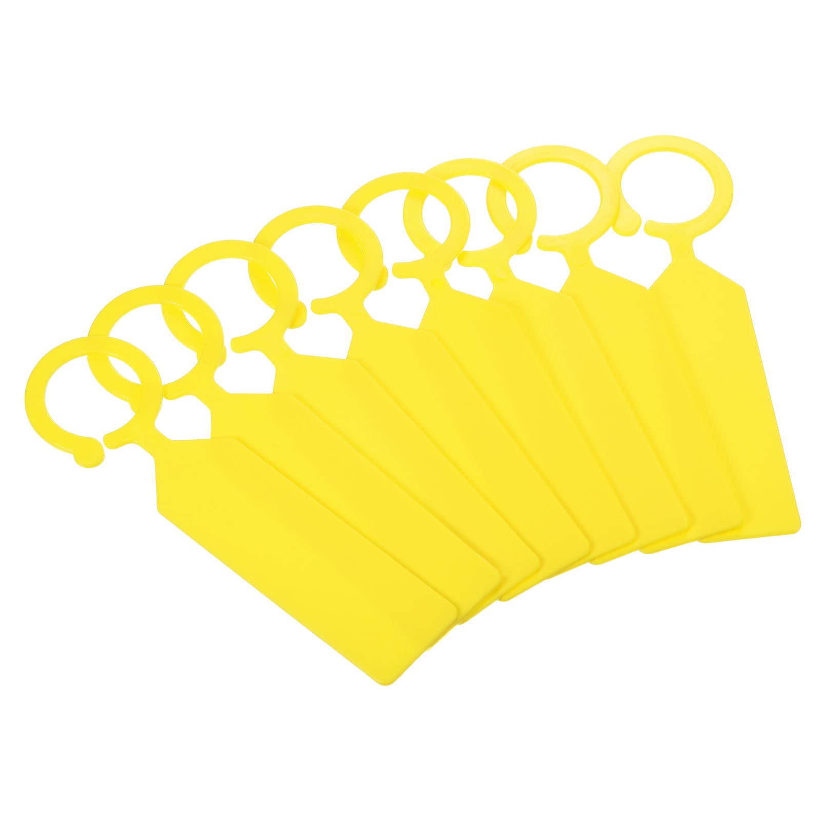 PATIKIL Plant Labels, 100Pcs PP Hanging Marker Tags for Outdoor Indoor Garden, Yellow