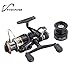 FyshFlyer Freshwater Spinning Reel Interchangeable Left/Right Handle; Double Soft Knobs; Metal Spool 9BB+1RB Perfect Carp Fishing Reel + 1 Spare Plastic Spool