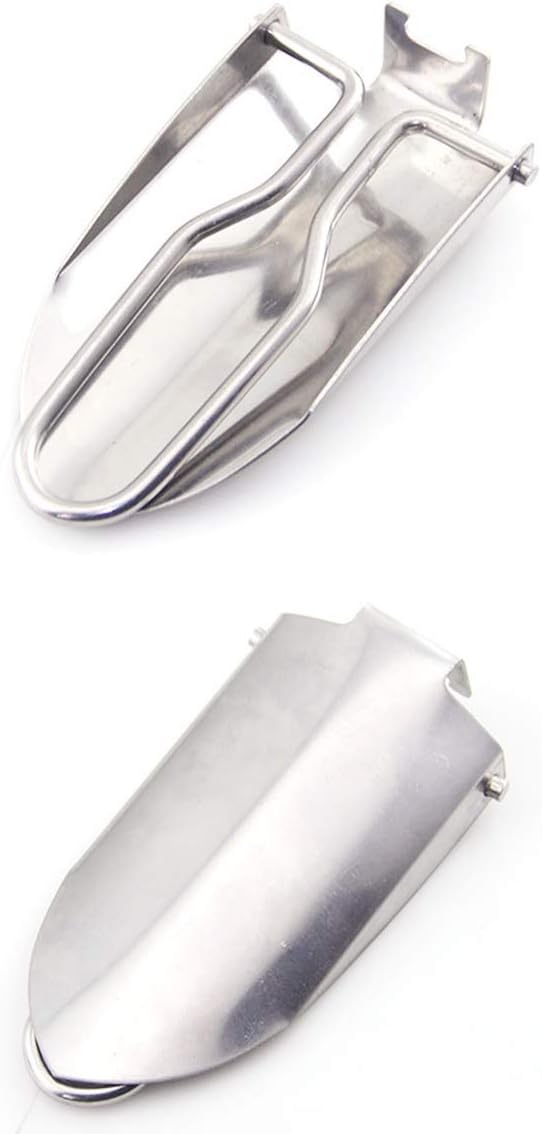 Ymeibe 2pcs Lightweight Mini Stainless Steel Foldable Garden Garden Trowel Portable Shovel for Gardening, Camping, Hiking, Backpacking Multipurpose : Garden & Outdoor