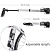 Zacro Mini Bike Pump, with Glueless Puncture Repair Kit and Tire Levers, Frame Mount and Ball Needle,Compatible with both Presta and Schrader (No Valve Changing Needed)