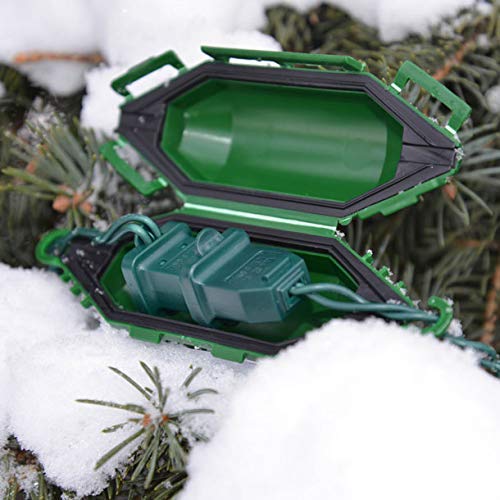 Twist and Seal Mini Holiday Light Cord Protector and Christmas Light