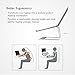 Laptop Stand Compatible for MacBook Pro/Air, Boyata Aluminum Stand Holder Ergonomic Ventilated Desktop Stand Design for all 10-17 Inches Apple Notebooks, Samsung, Acer, HP, Dell Laptop-Sliverthumb 1