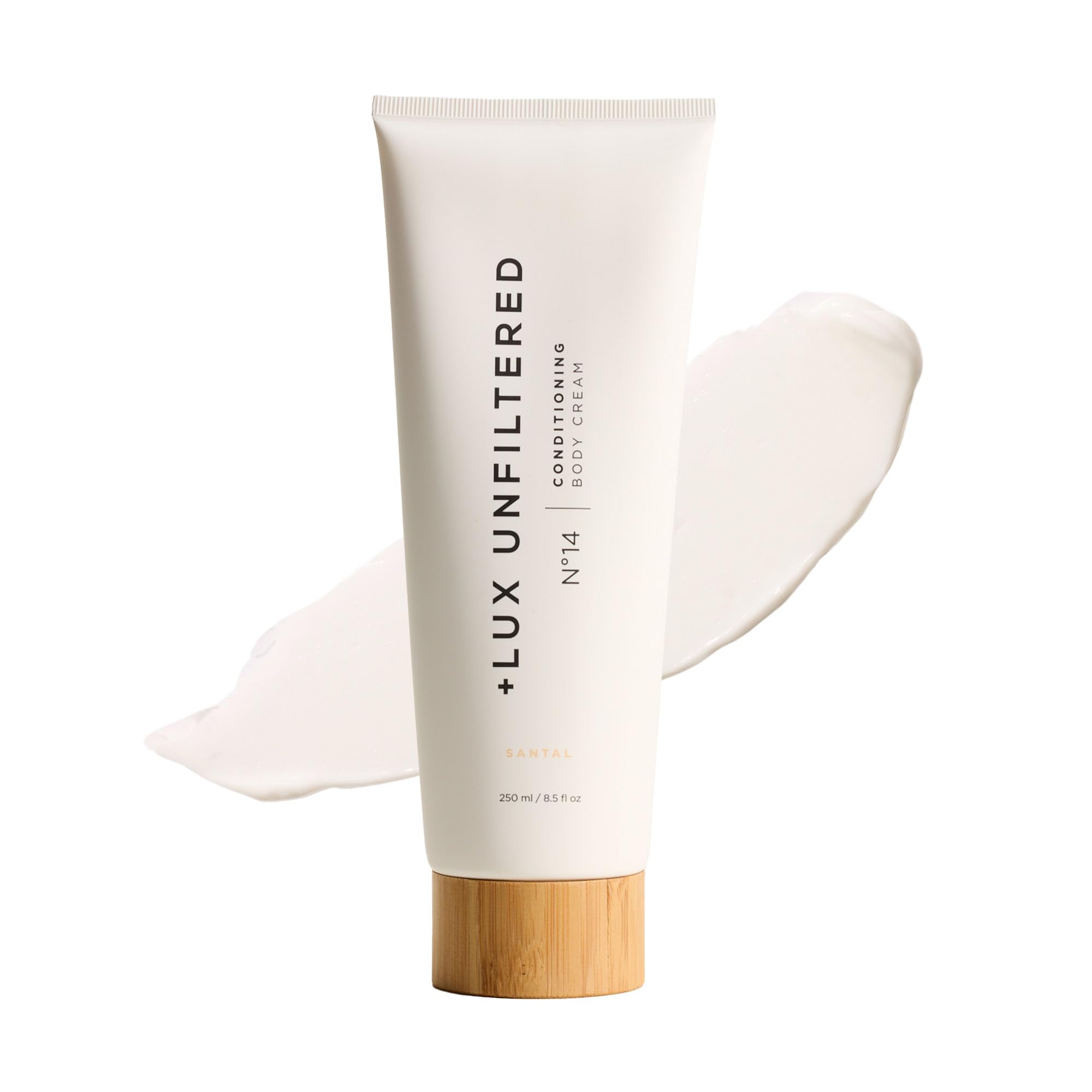 Photo 1 of + Lux Unfiltered N°14 Conditioning Body Cream for Women - Moisturizing Body Lotion with Jojoba, Squalane, & Shea Butter - Hydrating, Skincare Grade Ingredients - Vegan & Cruelty Free - Santal