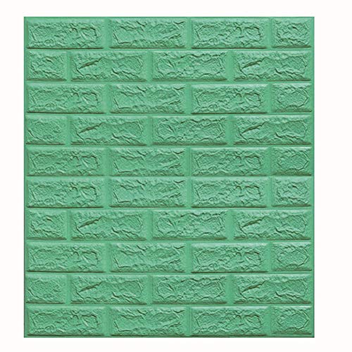 PinShang 3D Waterproof Brick Grain Self-Adhesive Heat Insulation Sound Absorbing Foam Wall Sticker Emerald