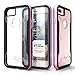 Zizo Shock Series Compatible with iPhone 8 Plus case Military Grade Drop Tested with Tempered Glass Screen Protector iPhone 7 Plus case Pink
