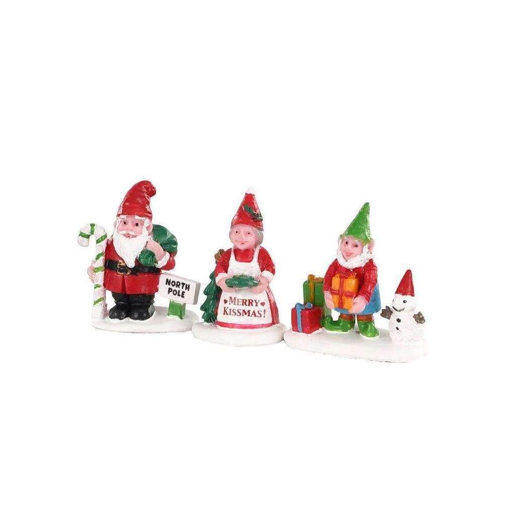 Lemax - Christmas Garden Gnomes- Set Of 3