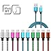 Micro USB Cable, AILKIN High Speed [10-Pack] 3Ft Nylon Braided USB 2.0 A Male to Micro B Data Sync & Charging Cable Compatible with Samsung and Other Android Smartphone, Colorful