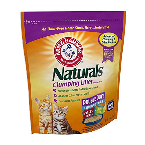Arm & Hammer Naturals Clumping Litter, Double Duty Litter w/ Corn
