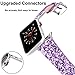 iiteeology Compatible with Apple Watch Band 38mm 40mm 42mm 44mm, Christmas Sparkly 3D Glitter Bling Leather iWatch Band for Apple Watch Series 4/3/2/1 Women Girls (Purple, 38mm)