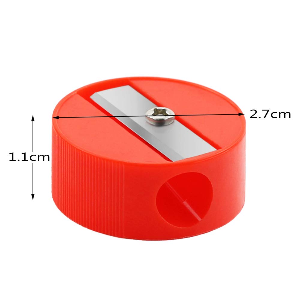 Multicolor Yexpress 144 Pcs Bulk Round Pencil Sharpeners Colorful