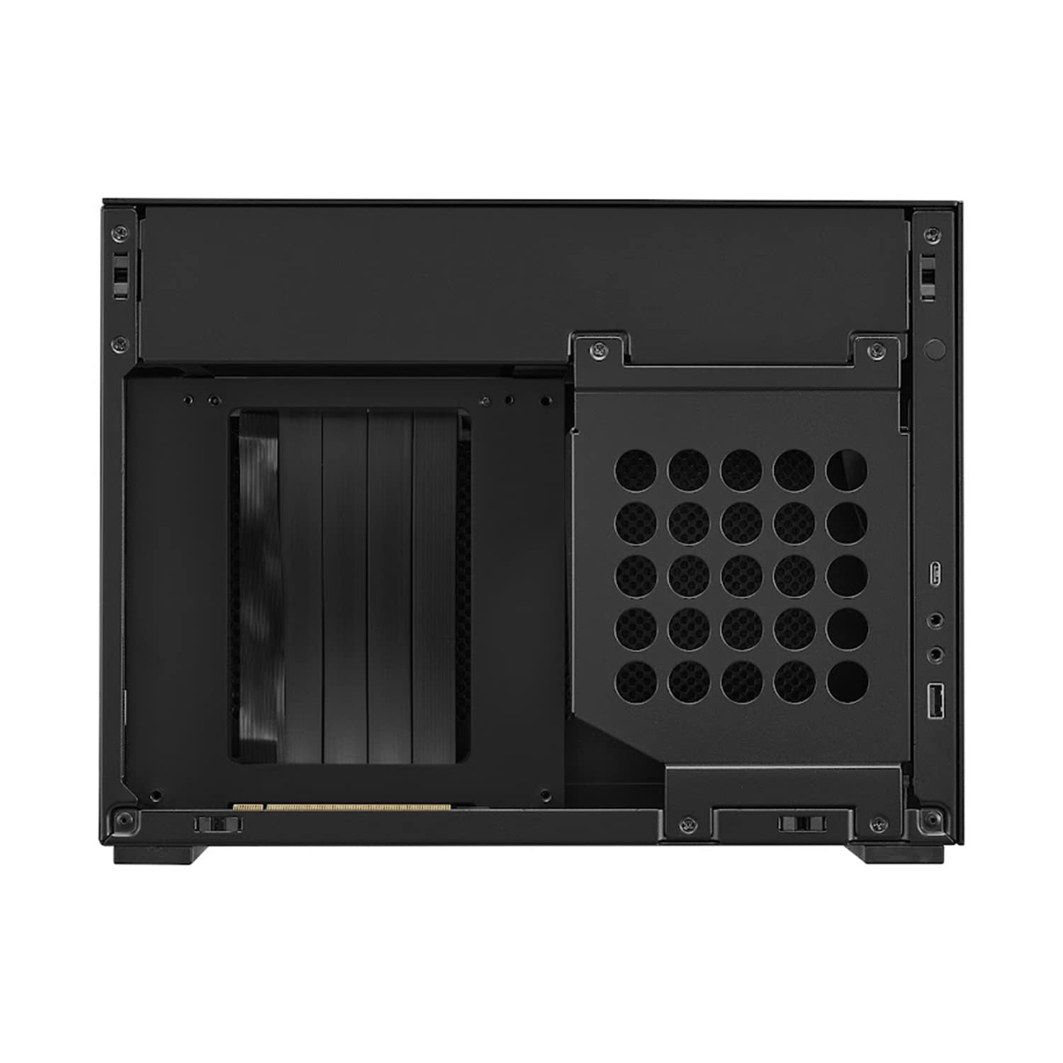 Lian Li A4-H2O Small Case - Mini ITX - Aluminum Exterior & SPCC Steel Interior - PCIe 4.0 - Easy AIO Installation - Supports SFX/SFX-L Power Supply (A4-H2O A4 SILVER)