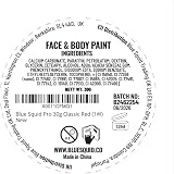 Blue Squid Classic Red Face Paint 30g Professional Water Based Cake view 2
