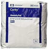 Covidien Curity Maternity Pad Heavy 4.33" x 12.25" (3 Packs of 14 Pads)