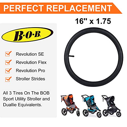 16'' x 1.75/1.95/2.125 Stroller Inner Tube, Heavy Duty Rear Wheel