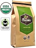 USDA Organic Coffee Beans Non-GMO & Fair Trade - 2lb - Cafe Contibio - 100% Arabica Specialty Gourmet Grade - Delicious Light Medium Roast (32 OZ)