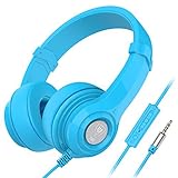 NUBWO N8 Headphones Comfortable Lightweight Adjustable Headsets with Mic and Volume Control for Kids and Adults on PC and Smartphones