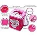 CARETHYS Makeup Brush Cleaner Device Mini Automatic Cleaning Washing Machine Mini Toy (Dark Pink)