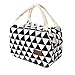 YJYdada For Women Kids Men Insulated Canvas Box Tote Bag Thermal Cooler Food Lunch Bags (B)