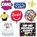 80th Birthday Photo Booth Party Props - 40 Pieces - Funny 80th Birthday Party Supplies, Decorations and Favors