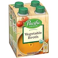 Pacific Foods Organic Vegetable Broth, 8-Ounce Cartons, 24-Pack