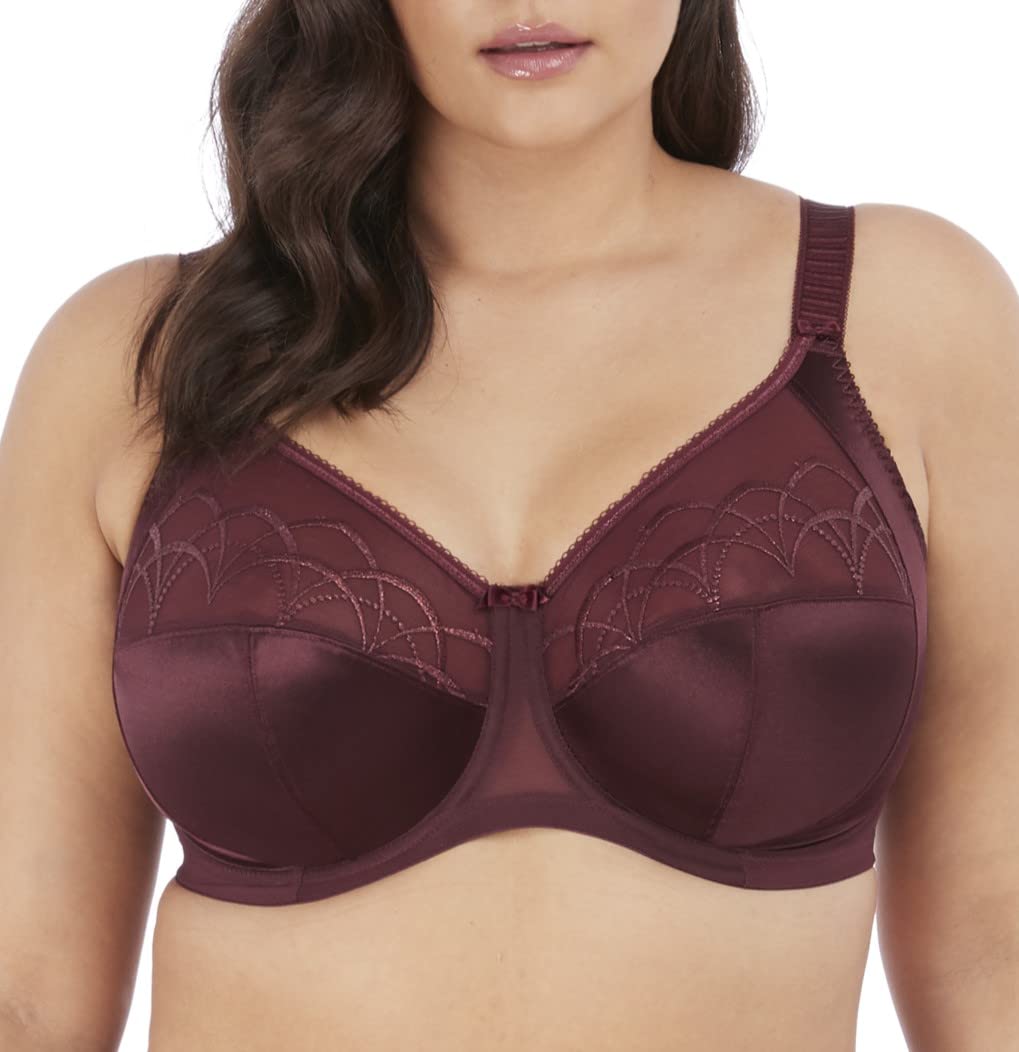 Elomi Women’s Plus Size Cate Full Coverage Underwire Bra, Raisin, 40E